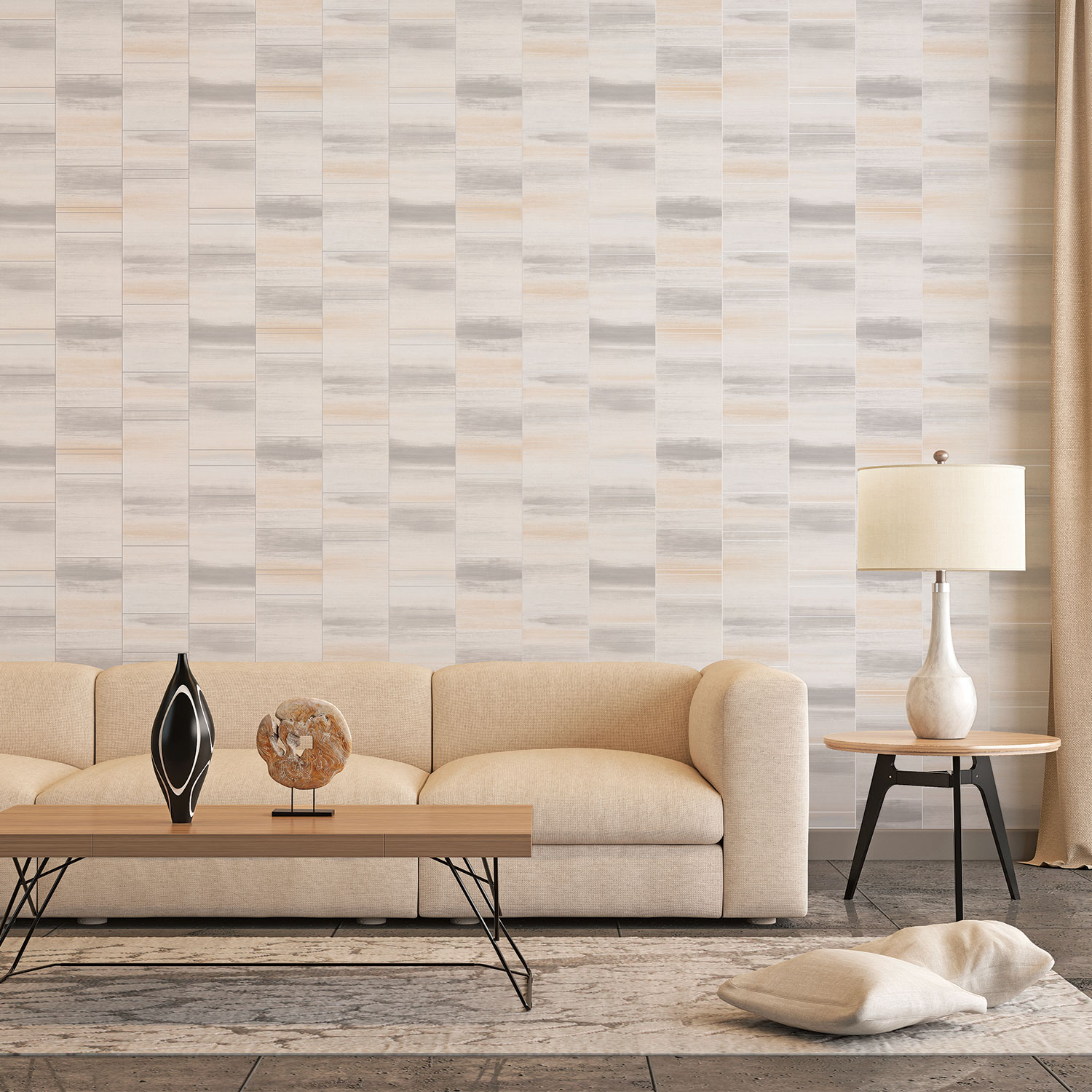 Galerie Wallcoverings Product Code G67746 - Special Fx Wallpaper Collection - Silver Grey Beige Colours -  