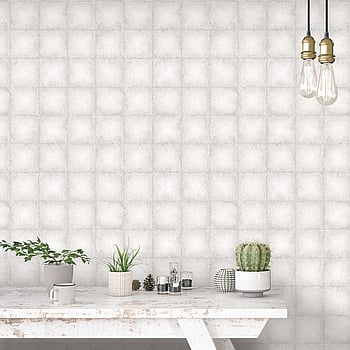 Galerie Wallcoverings Product Code G67797 - Ambiance Wallpaper Collection - Grey Off White Colours -  
