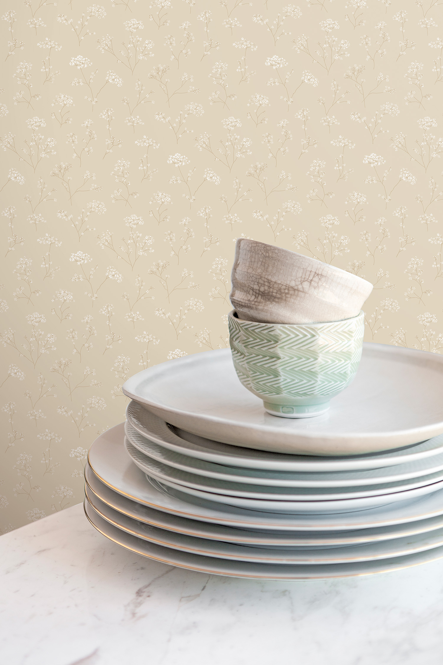 Galerie Wallcoverings Product Code G67869 - Miniatures 2 Wallpaper Collection - Cream White Colours -  