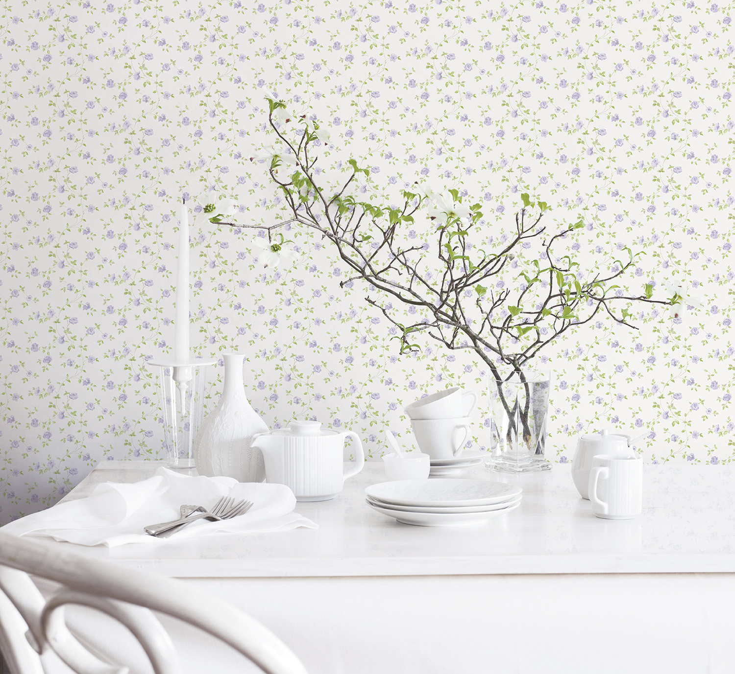 Galerie Wallcoverings Product Code G67890 - Miniatures 2 Wallpaper Collection - Purple Green White Colours -  