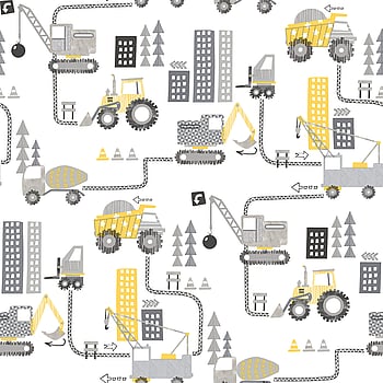Galerie Wallcoverings Product Code G78362 - Tiny Tots 2 Wallpaper Collection - Yellow Greige Colours -  