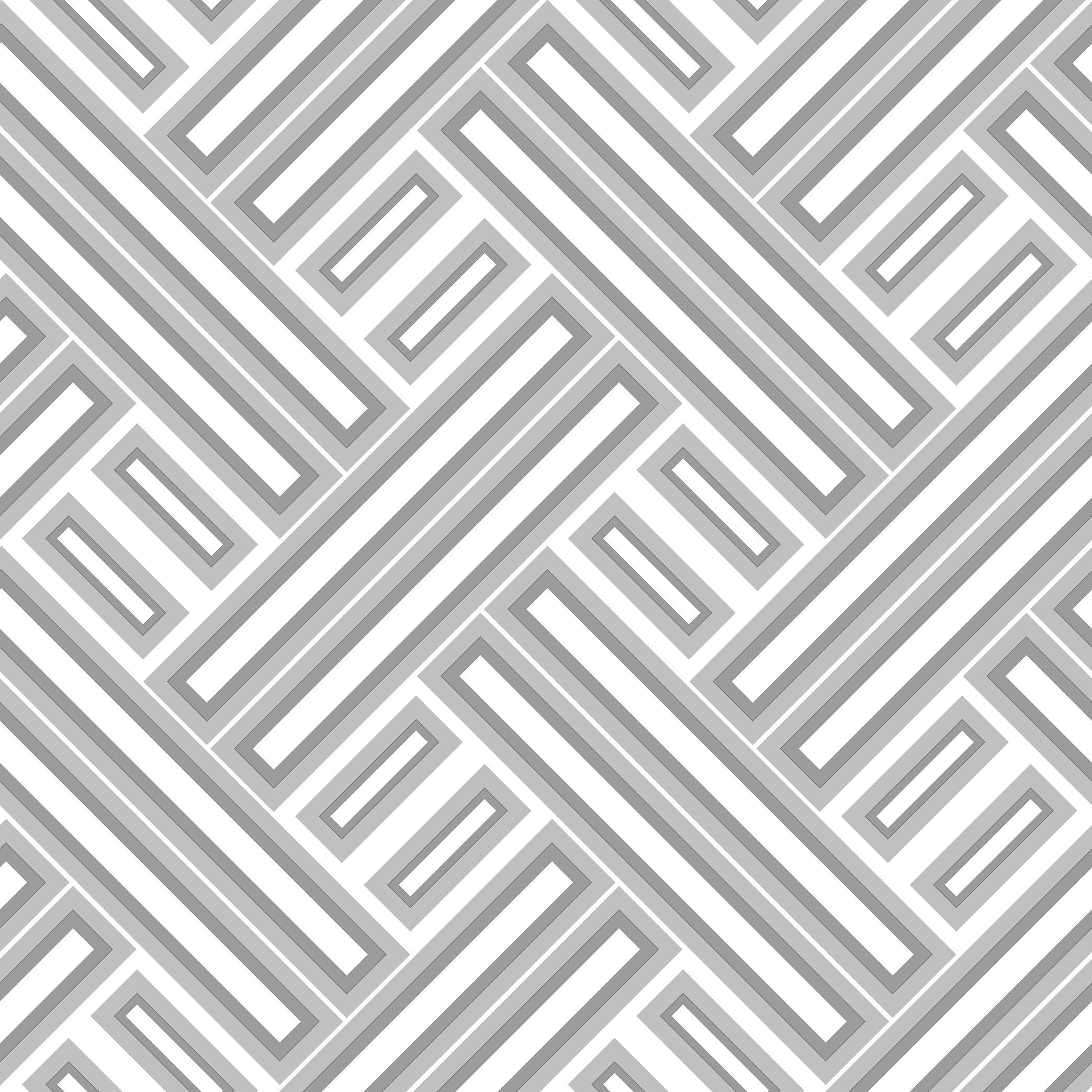 Galerie Wallcoverings Product Code GX37608 - Geometrix Wallpaper Collection - Silver Grey Colours -  