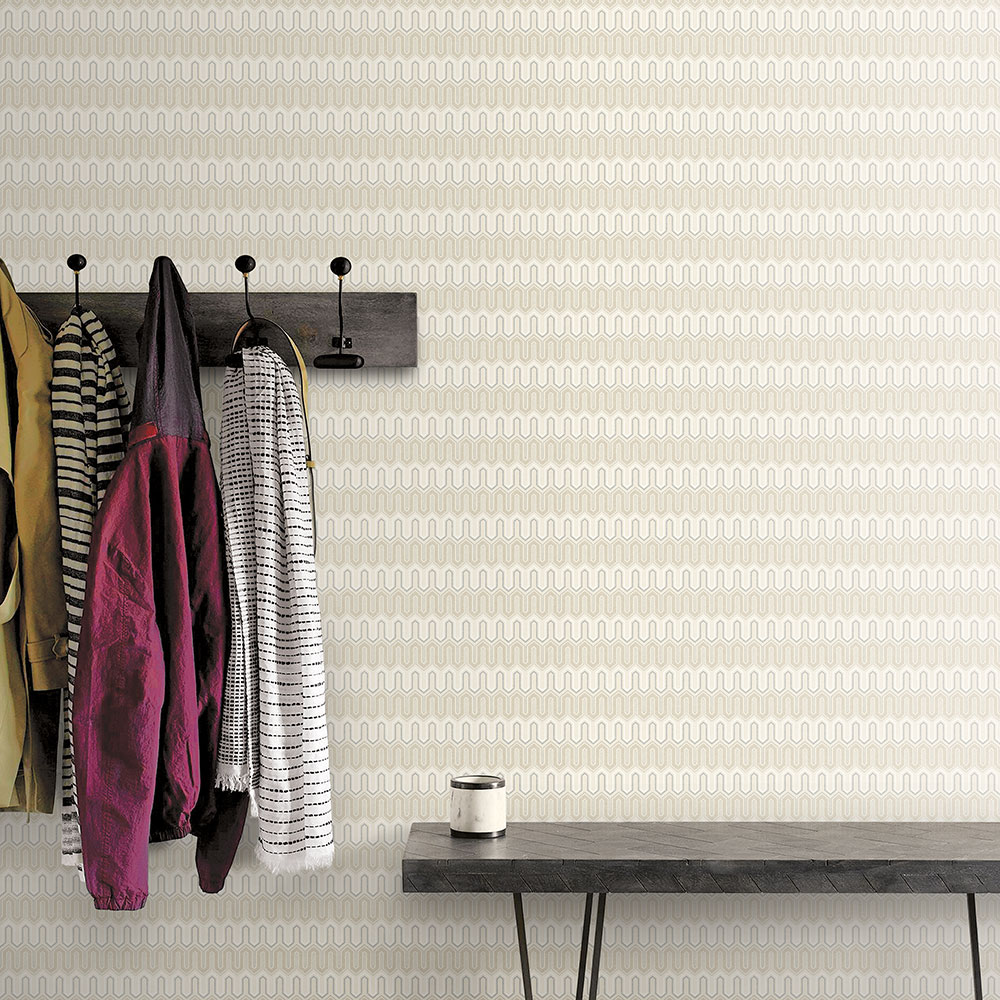 Galerie Wallcoverings Product Code GX37610 - Geometrix Wallpaper Collection - Tan Grey Colours -  