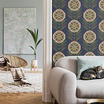 Galerie Wallcoverings Product Code TJ40212 - Mulberry Tree Wallpaper Collection - Blue Colours -  