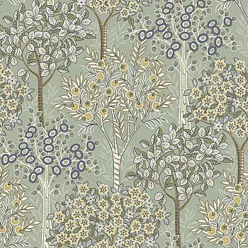 Galerie Wallcoverings Product Code TJ40307 - Mulberry Tree Wallpaper Collection - Grey Green Colours -  