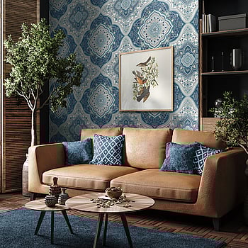 Galerie Wallcoverings Product Code TJ41202 - Mulberry Tree Wallpaper Collection - Blue Colours -  